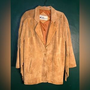 Vintage Suede tassel coat